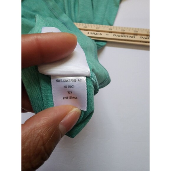 0.1 Algo Shirt Boys XL (16-18) Green Performance Quarter Zip Long Sleeve - Picture 6 of 9